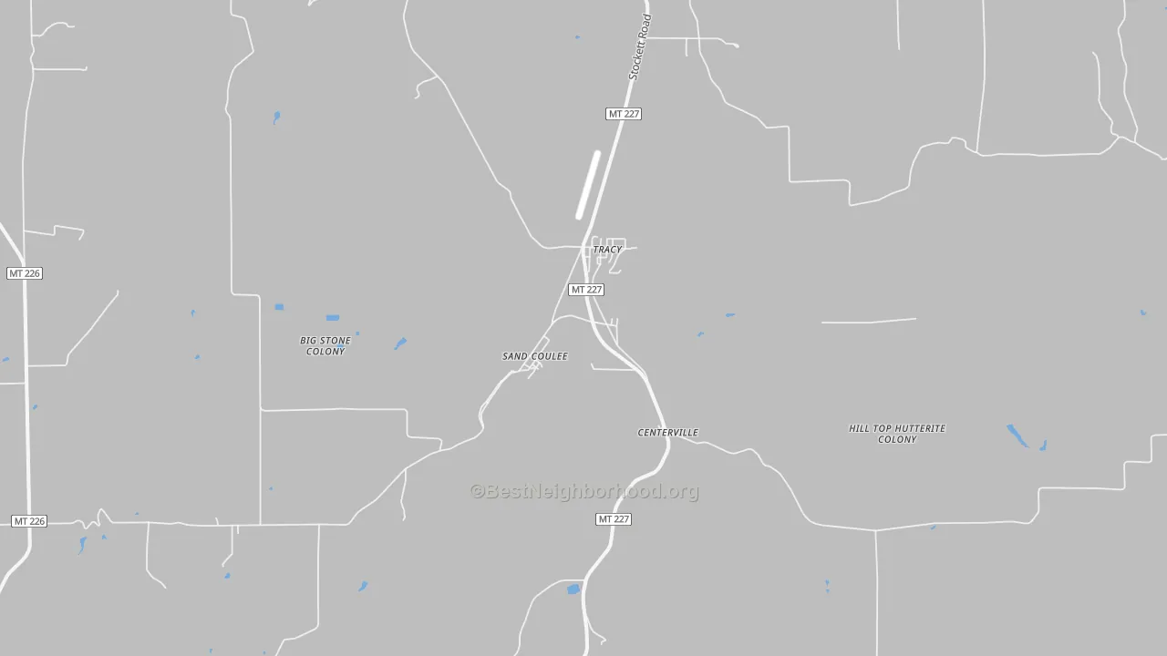 Bike Grade map of 59472, MT