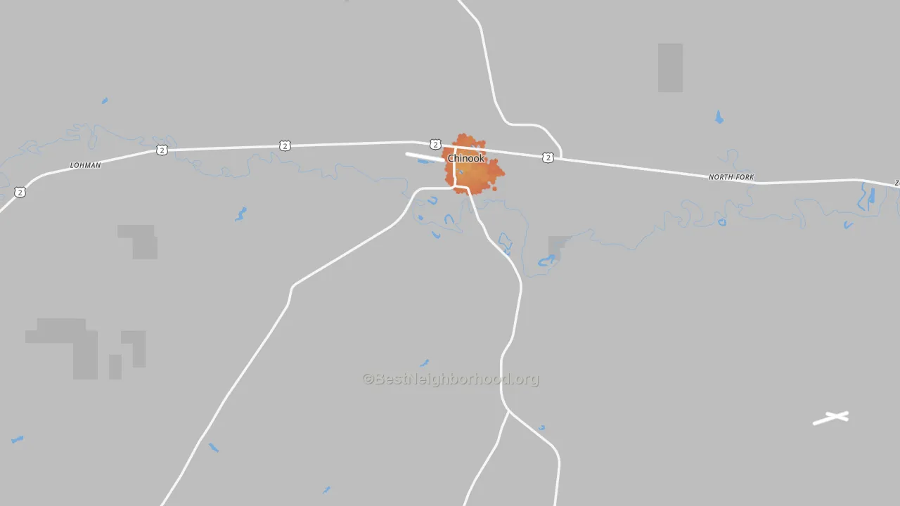 Bike Grade map of 59523, MT