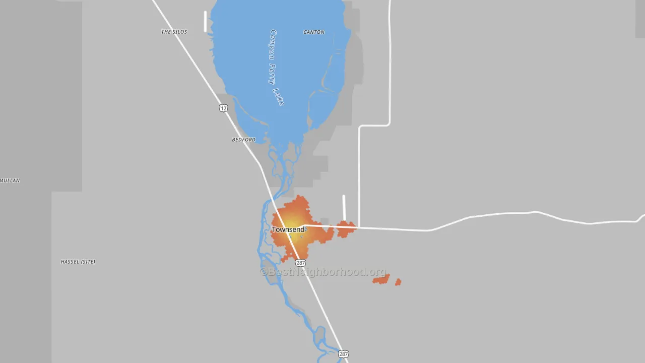 Bike Grade map of 59644, MT
