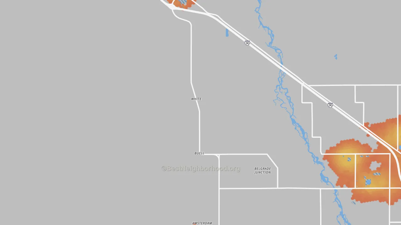 Bike Grade map of 59741, MT