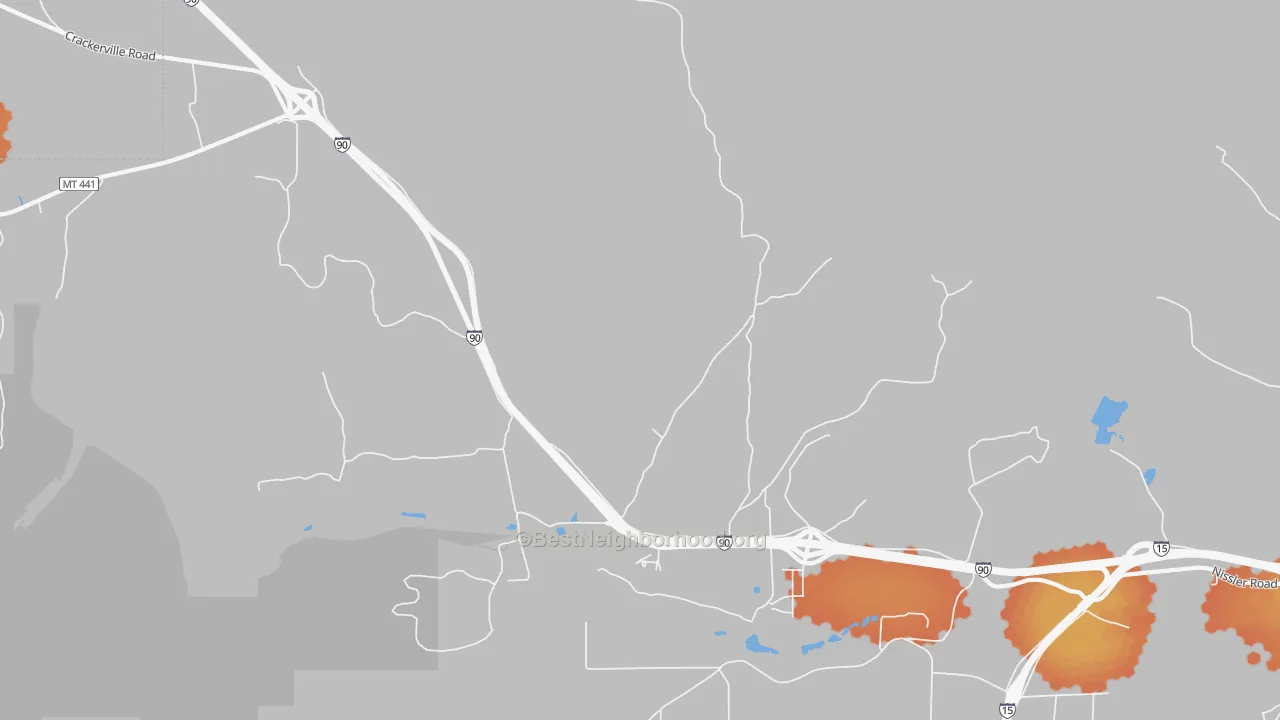 Bike Grade map of 59748, MT