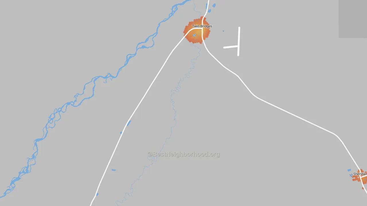 Bike Grade map of 59754, MT