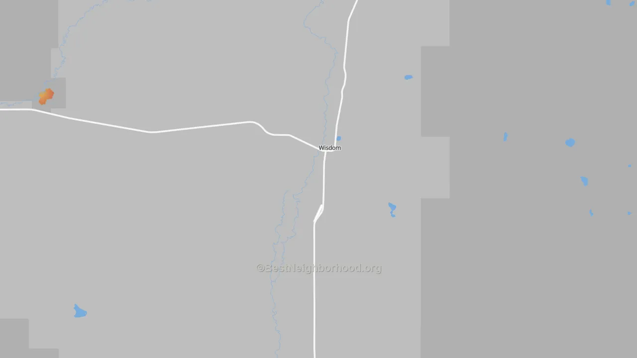 Bike Grade map of 59761, MT