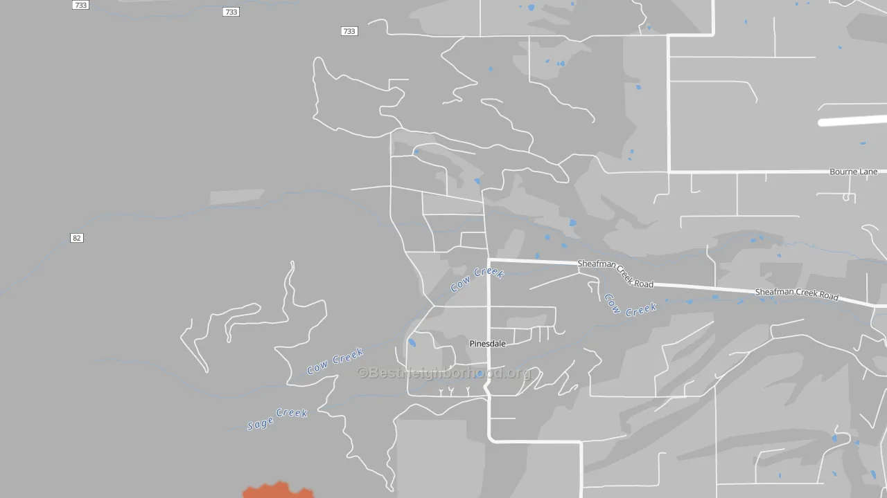 Bike Grade map of 59841, MT