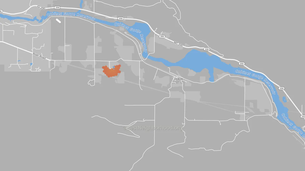 Bike Grade map of 59844, MT