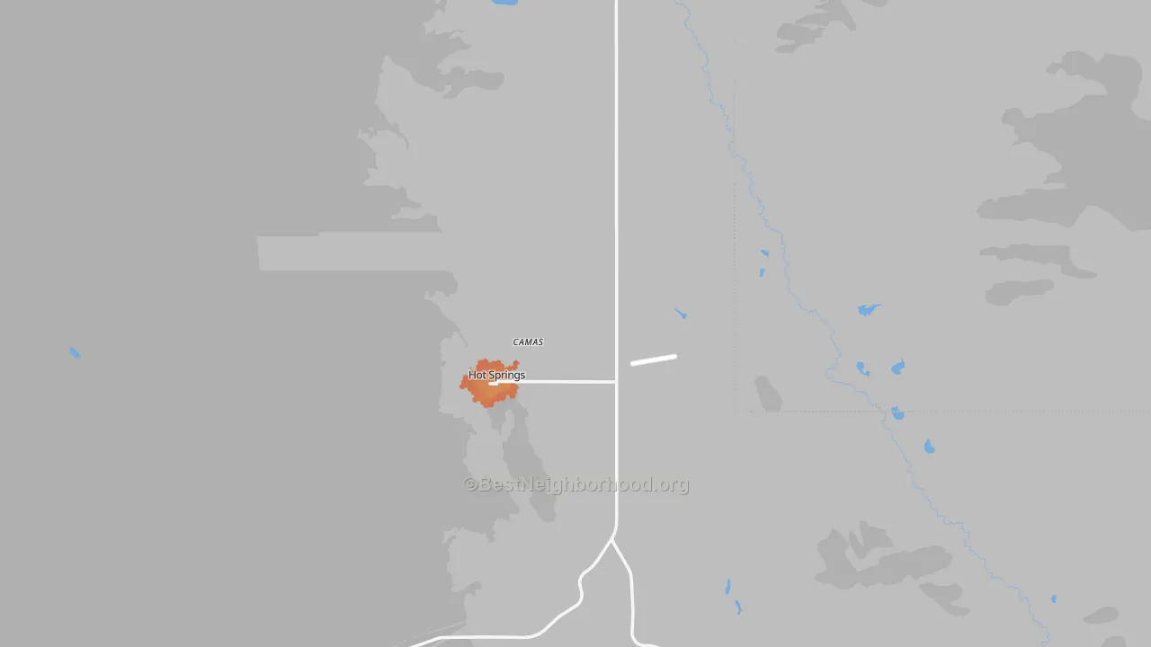 Bike Grade map of 59845, MT