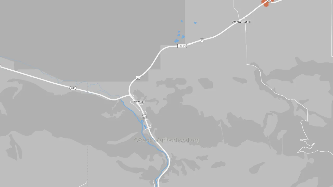 Bike Grade map of 59863, MT
