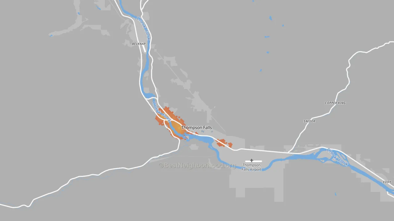 Bike Grade map of 59873, MT