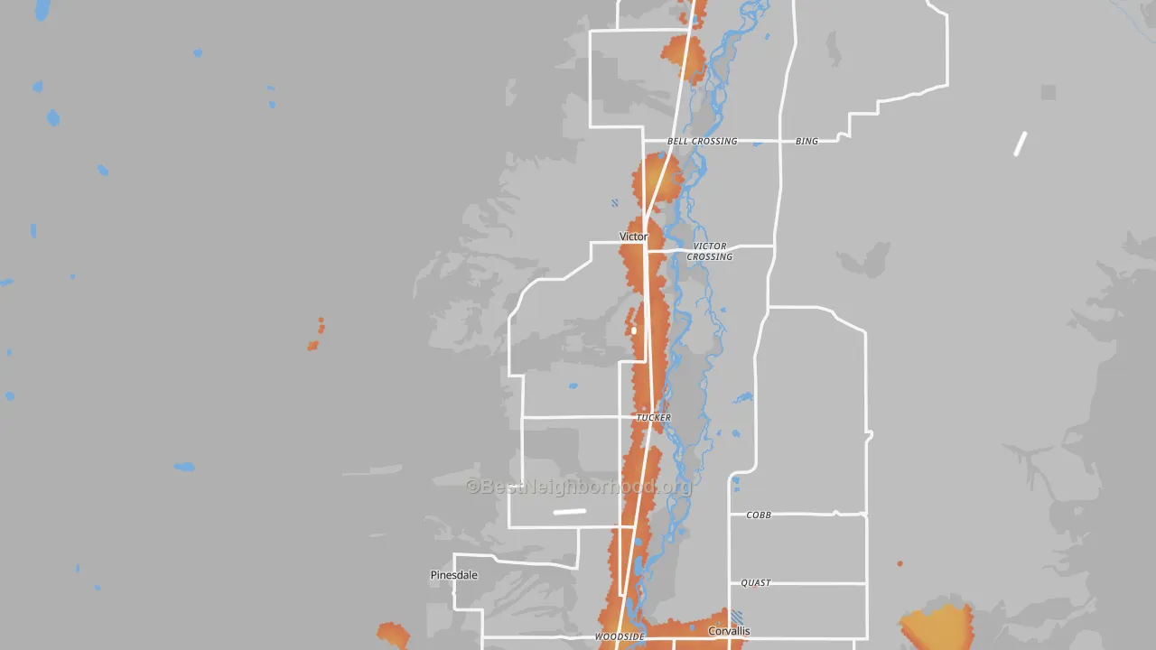 Bike Grade map of 59875, MT