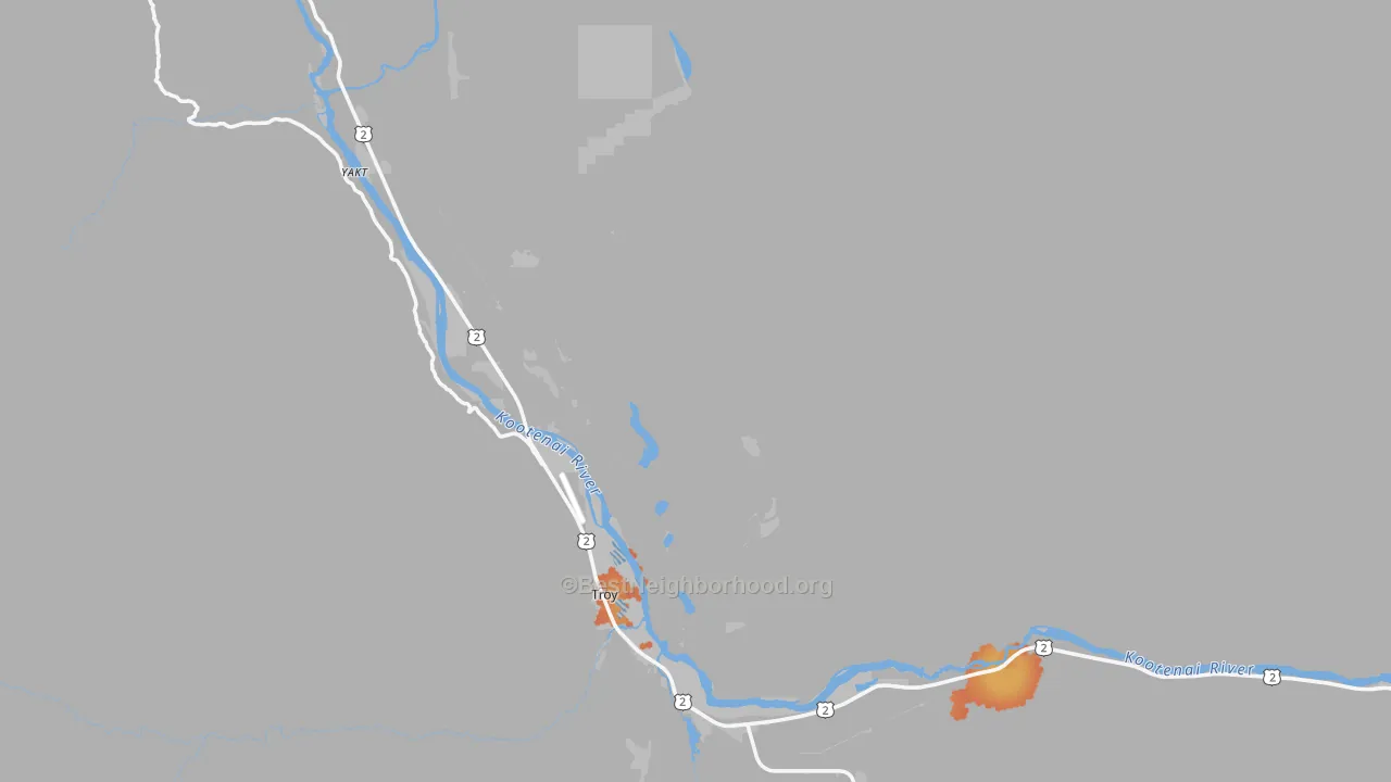 Bike Grade map of 59935, MT