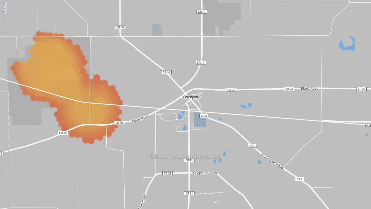 Bike Grade map of 60109, IL