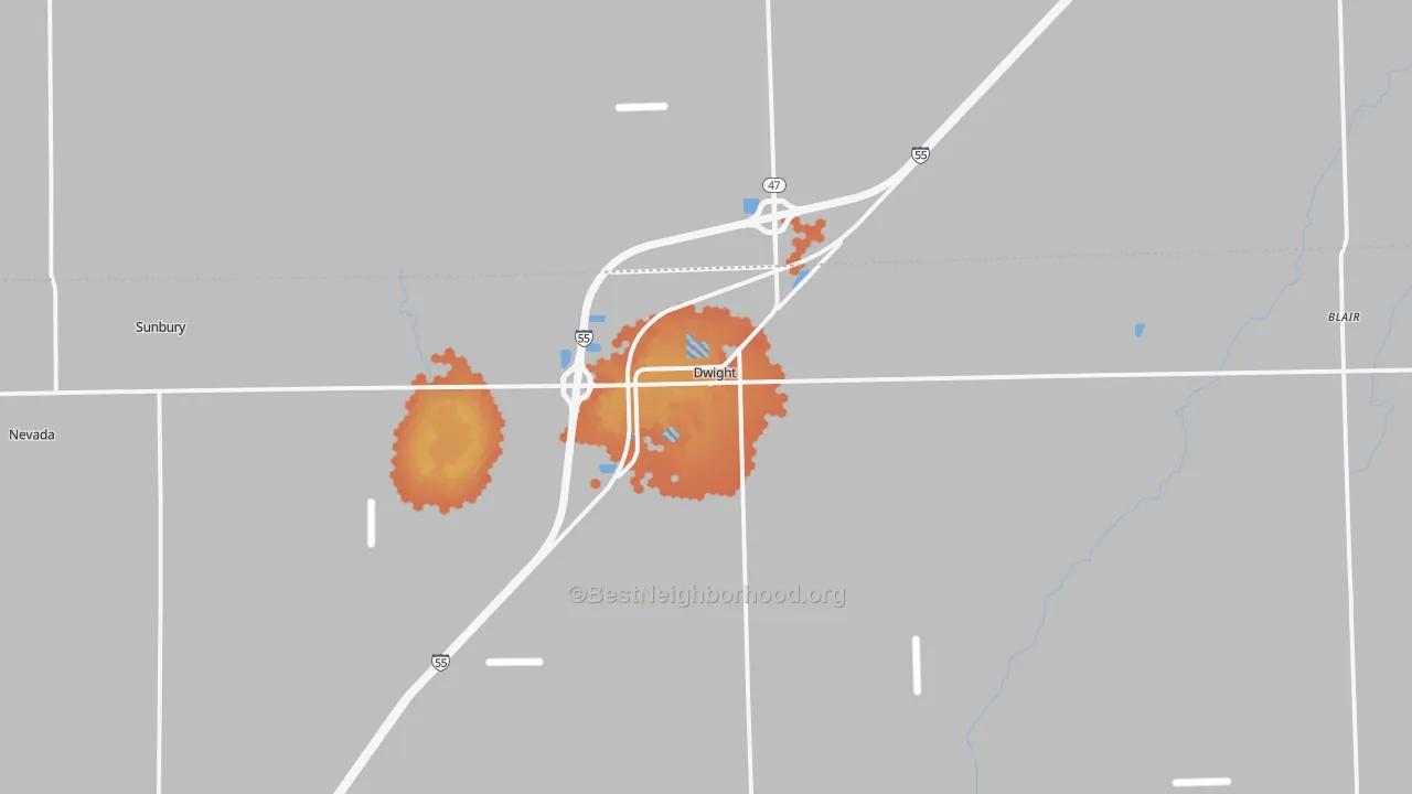 Bike Grade map of 60420, IL