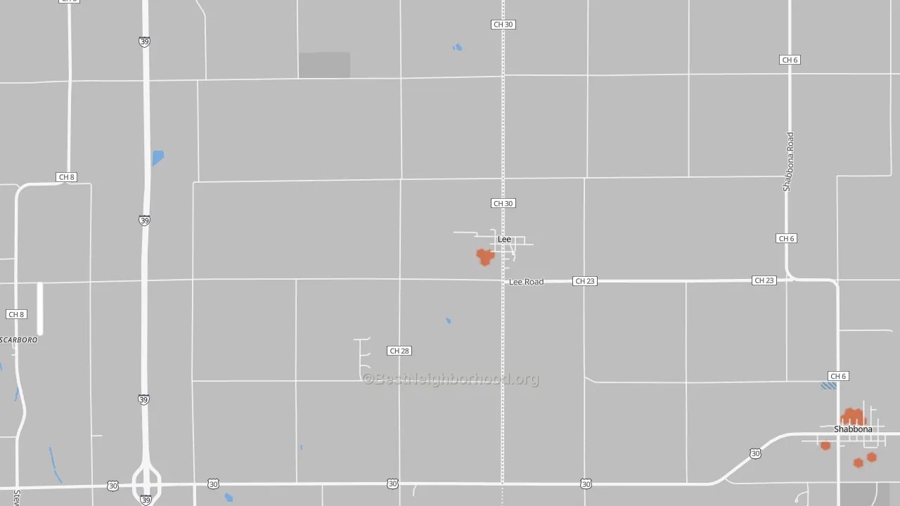 Bike Grade map of 60530, IL