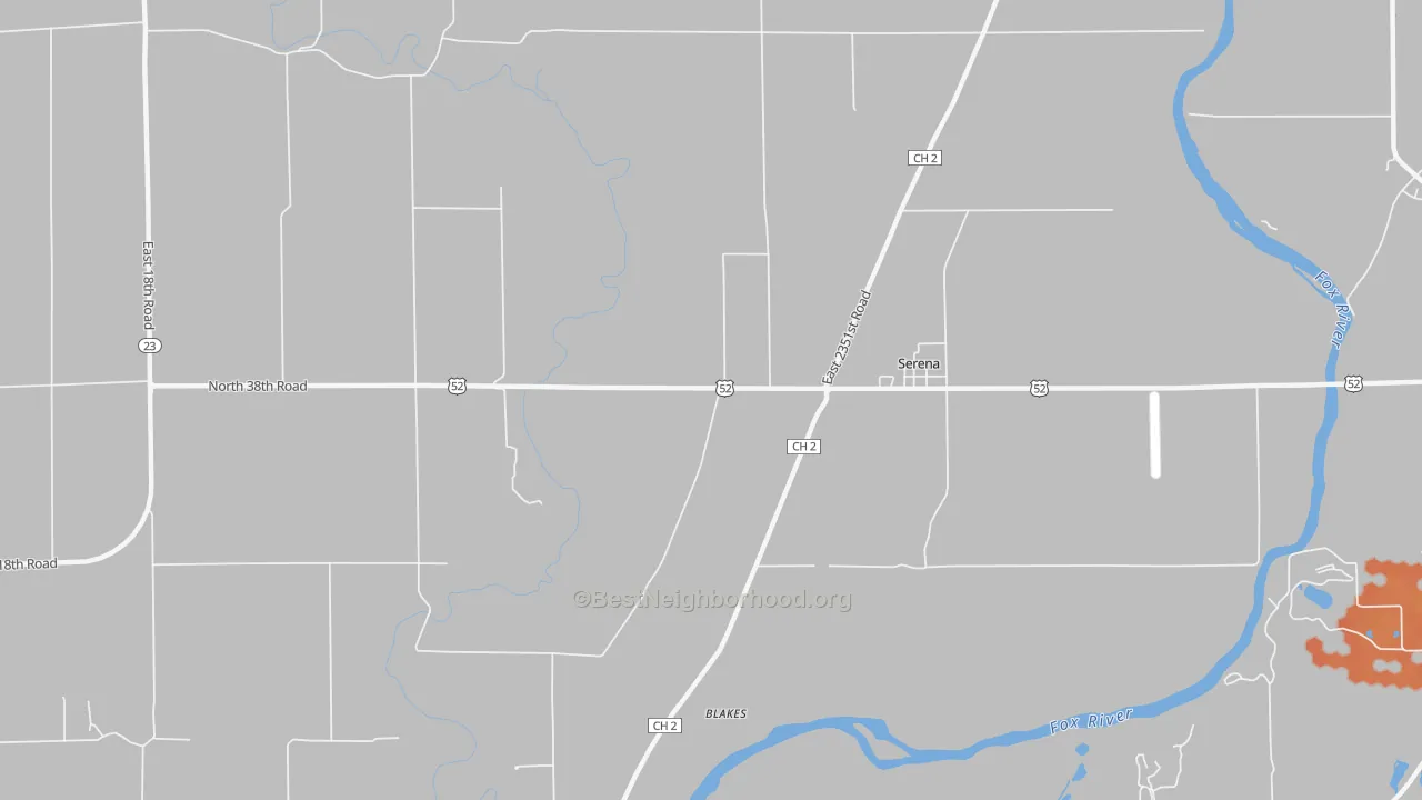 Bike Grade map of 60549, IL