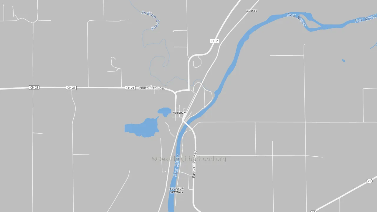 Bike Grade map of 60557, IL