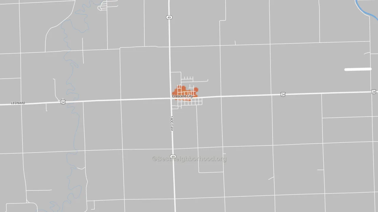 Bike Grade map of 60928, IL
