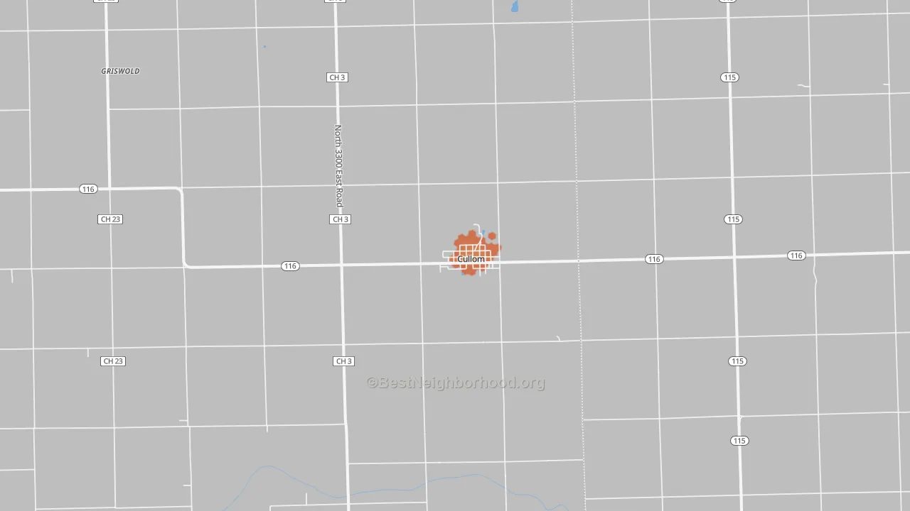 Bike Grade map of 60929, IL