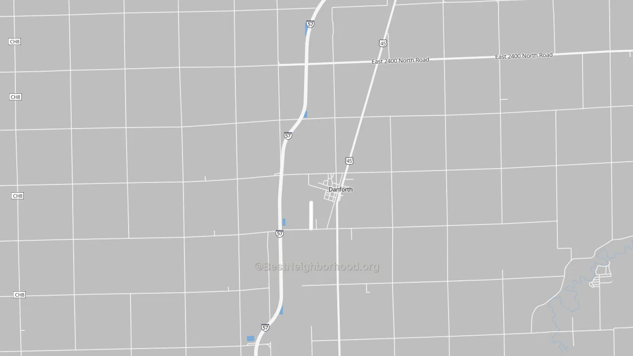 Bike Grade map of 60930, IL