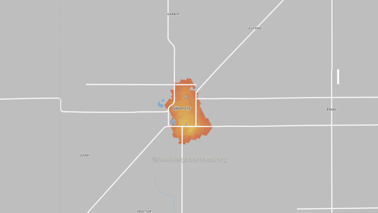 Bike Grade map of 60936, IL