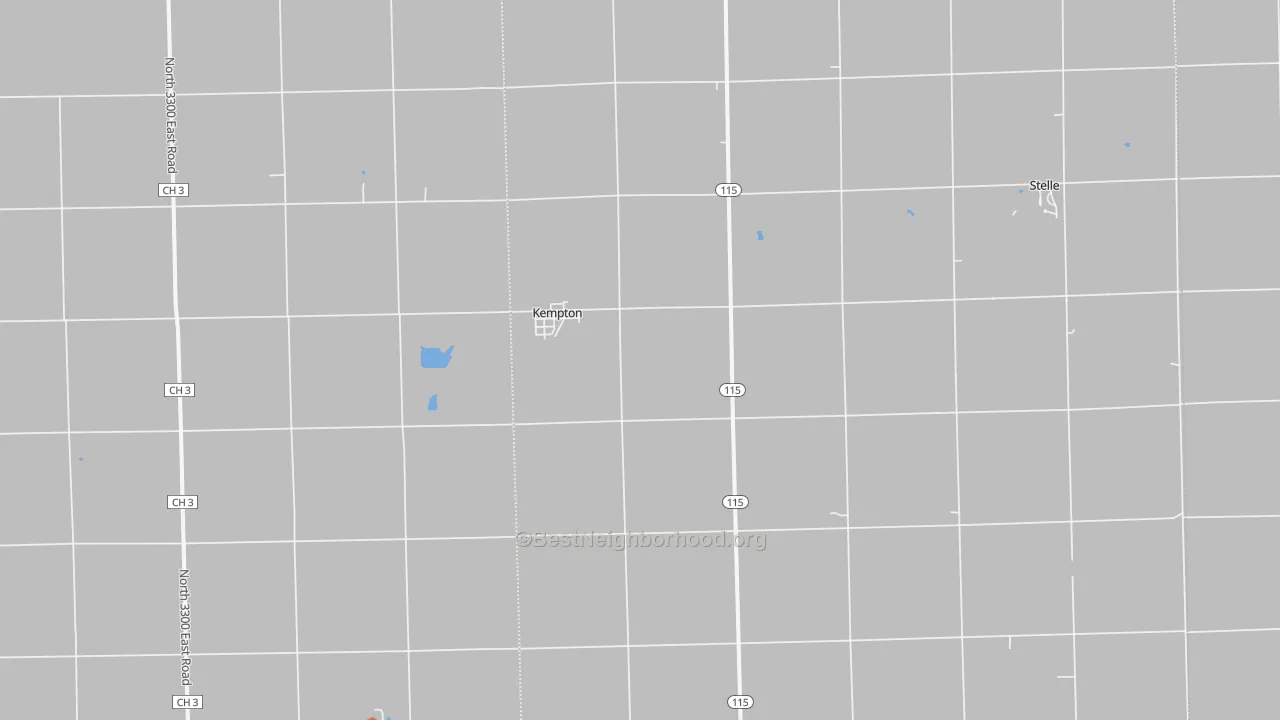 Bike Grade map of 60946, IL