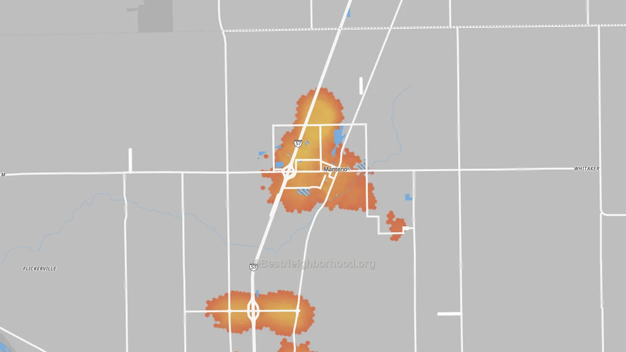 Bike Grade map of 60950, IL