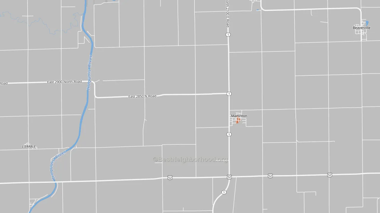 Bike Grade map of 60951, IL