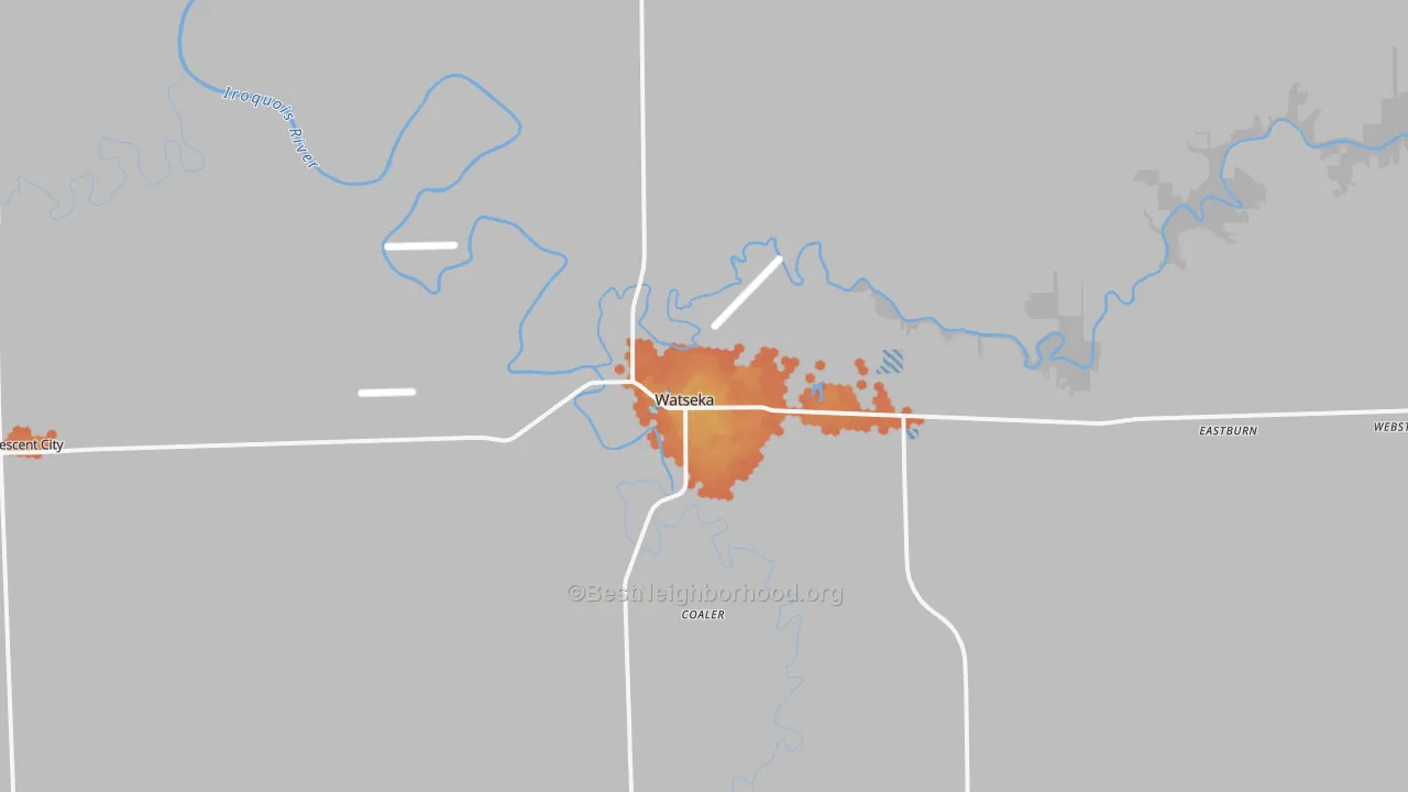 Bike Grade map of 60970, IL