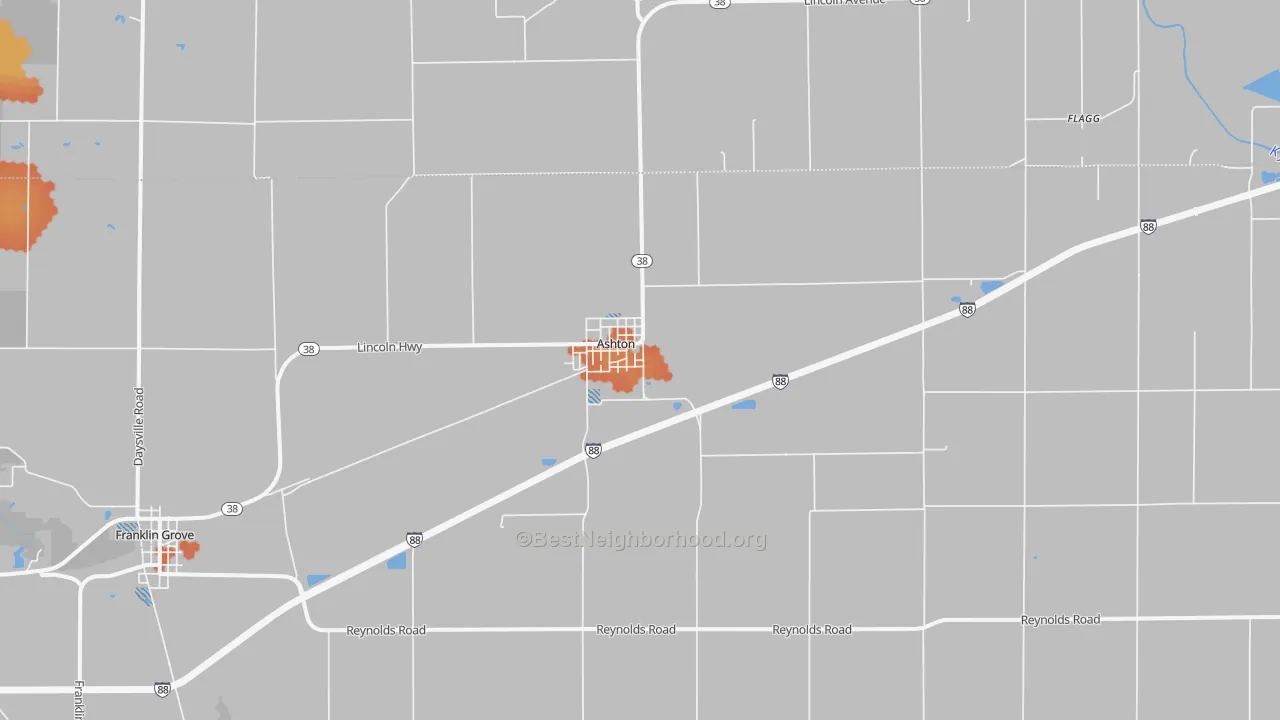 Bike Grade map of 61006, IL