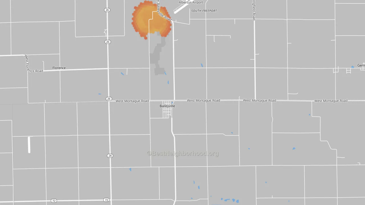 Bike Grade map of 61007, IL