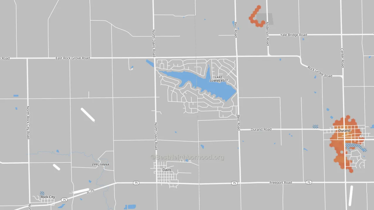 Bike Grade map of 61019, IL