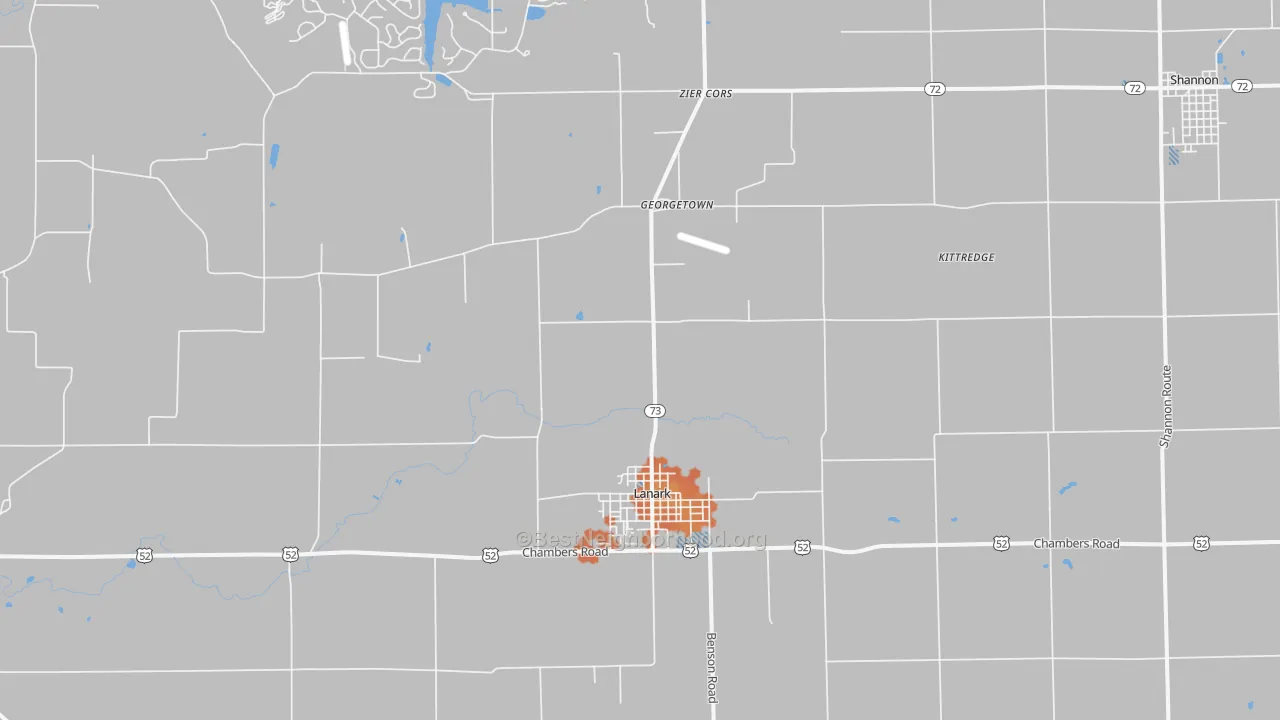 Bike Grade map of 61046, IL