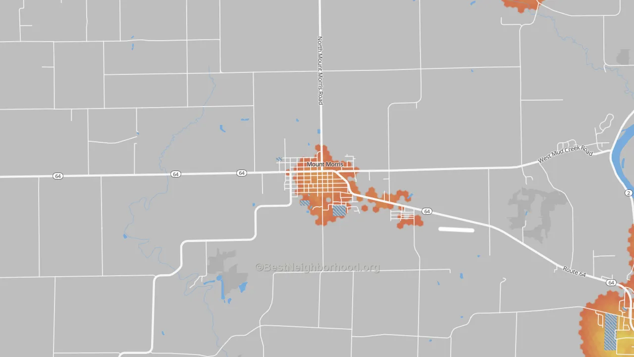 Bike Grade map of 61054, IL