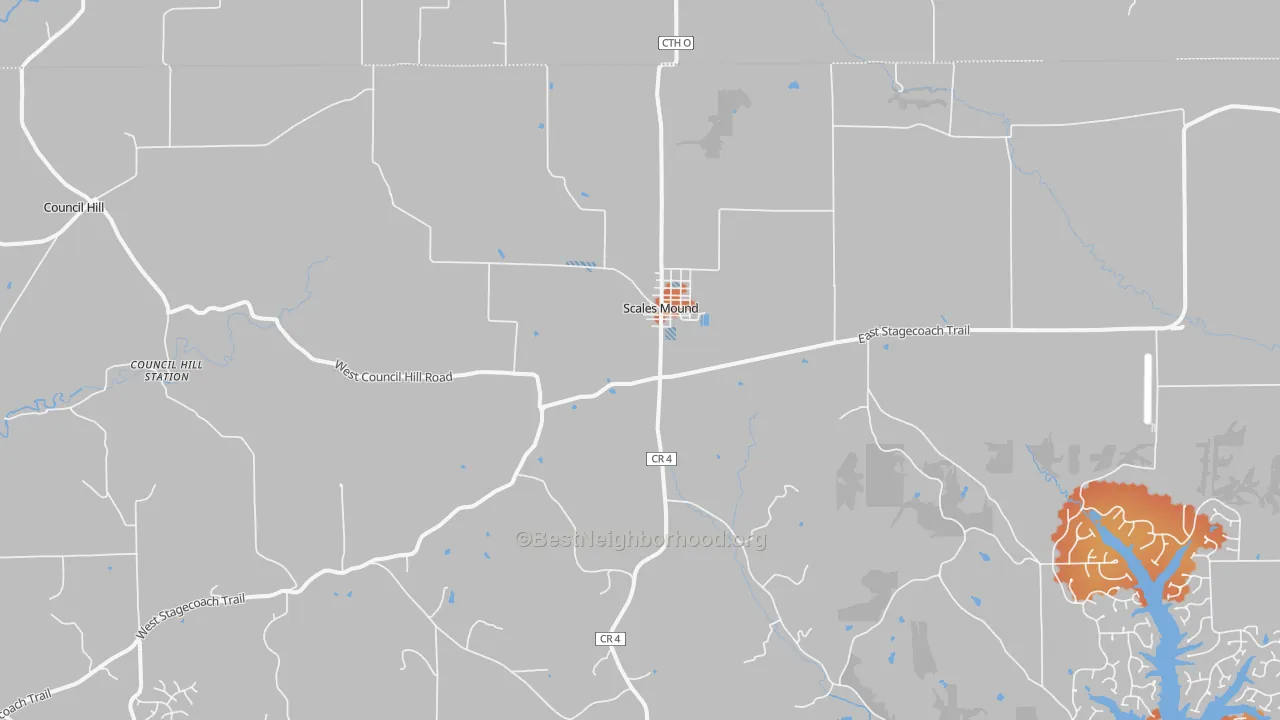 Bike Grade map of 61075, IL