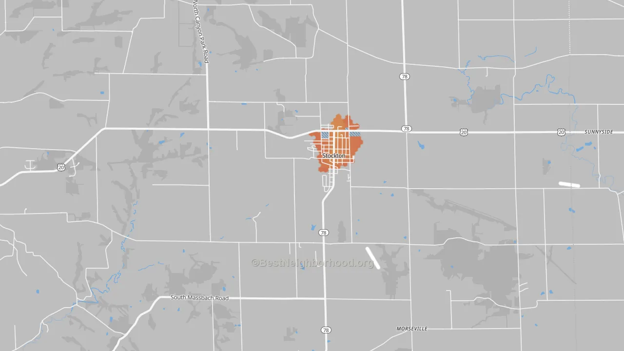 Bike Grade map of 61085, IL