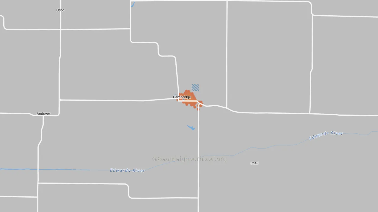 Bike Grade map of 61238, IL