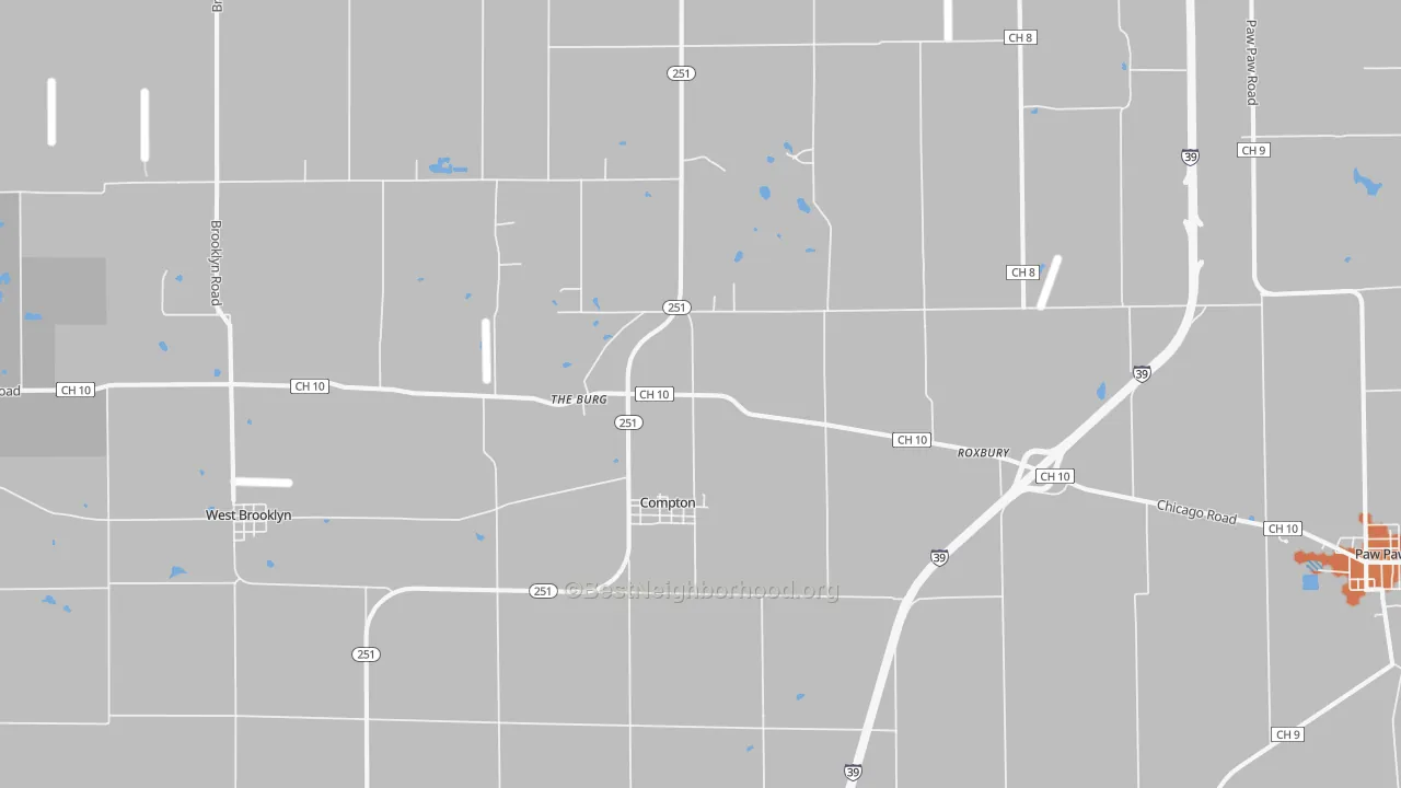 Bike Grade map of 61318, IL