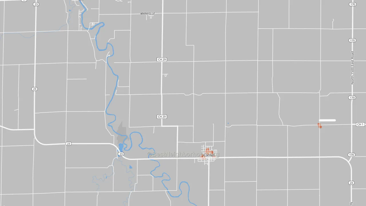 Bike Grade map of 61319, IL