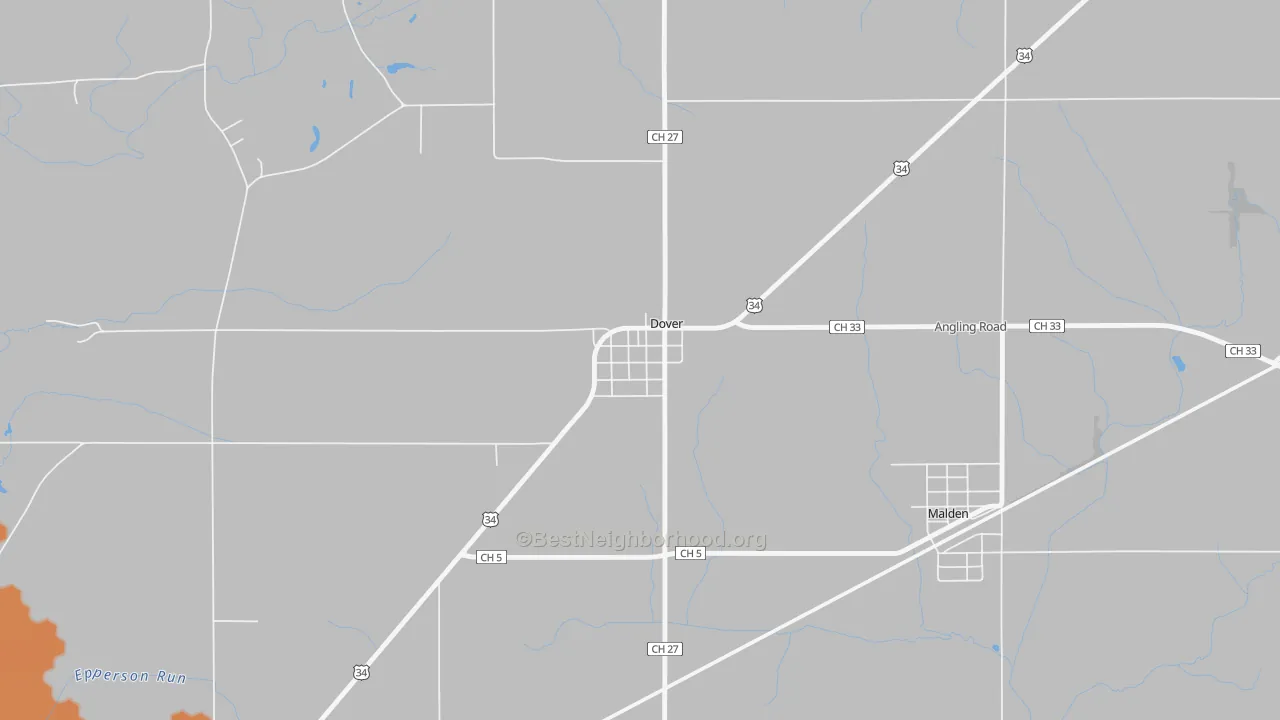 Bike Grade map of 61323, IL