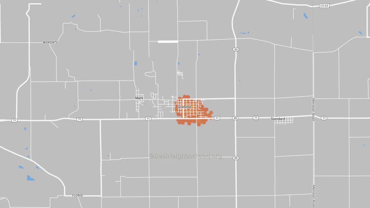 Bike Grade map of 61326, IL
