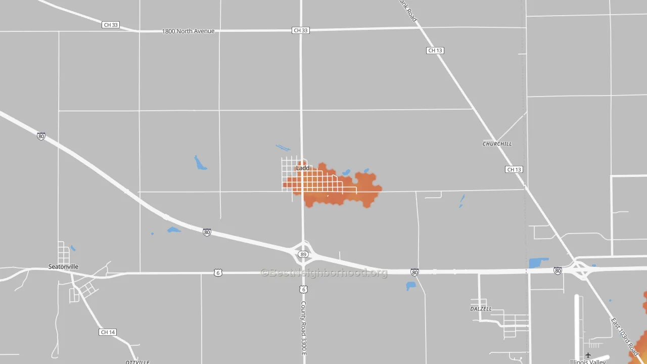 Bike Grade map of 61329, IL