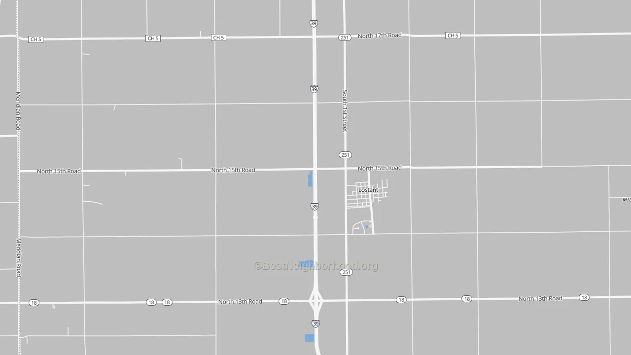 Bike Grade map of 61334, IL