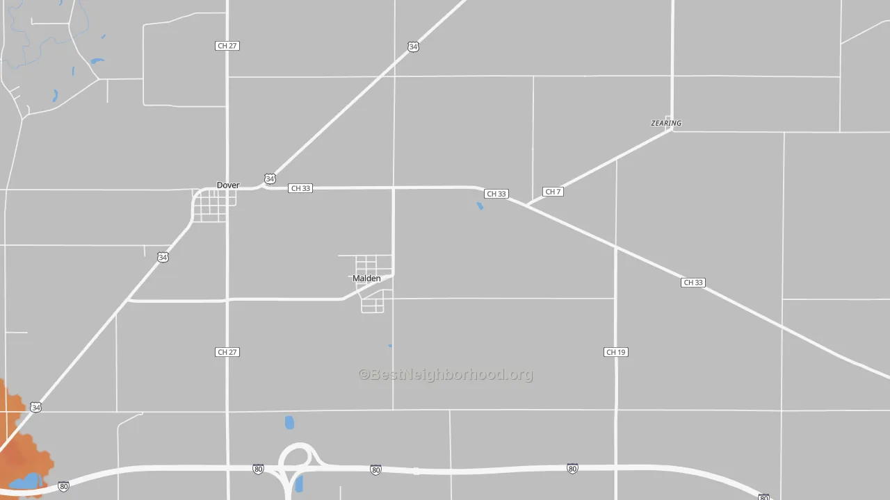 Bike Grade map of 61337, IL