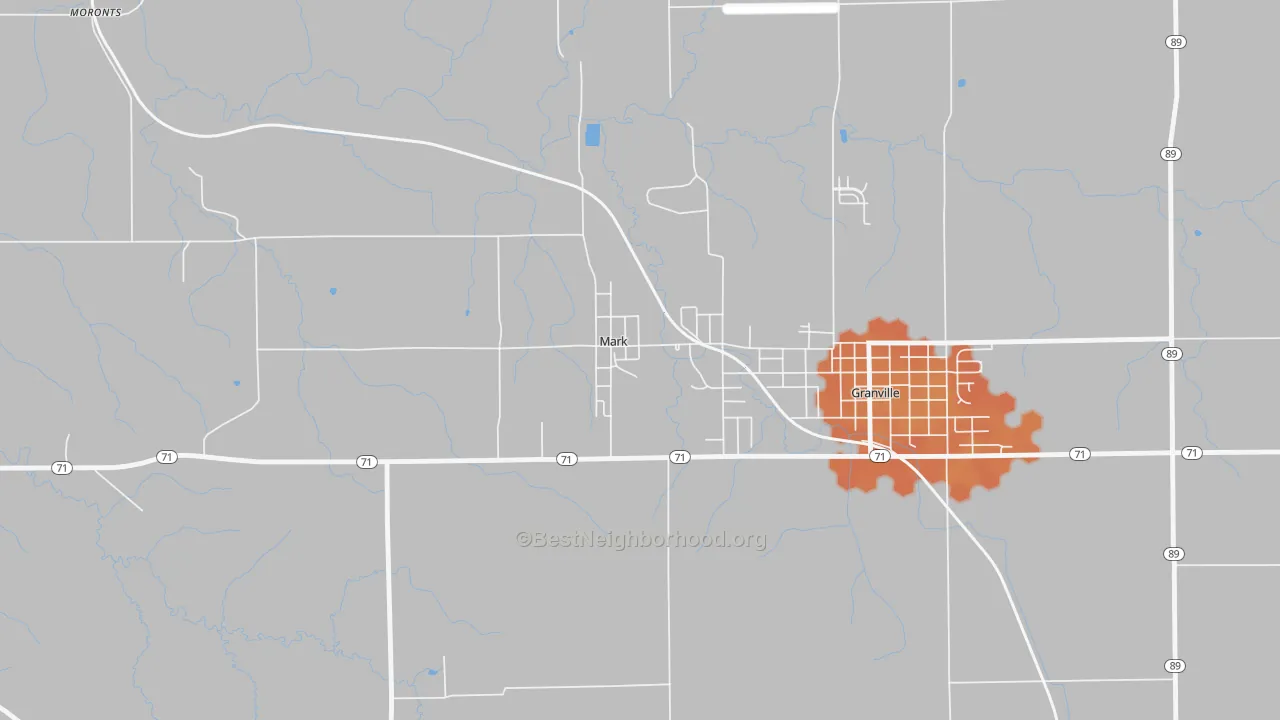 Bike Grade map of 61340, IL
