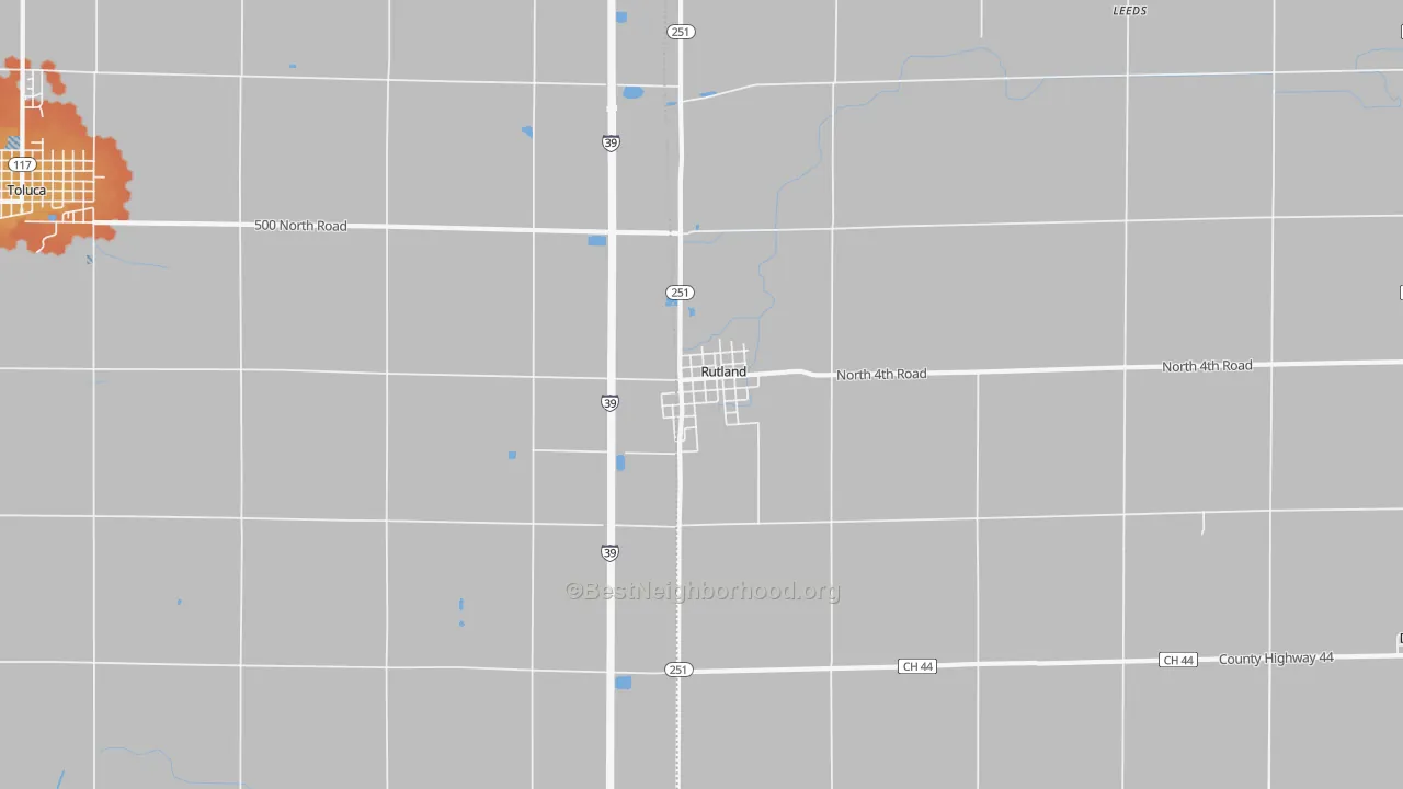 Bike Grade map of 61358, IL