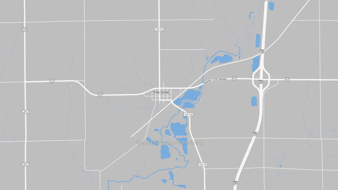 Bike Grade map of 61372, IL
