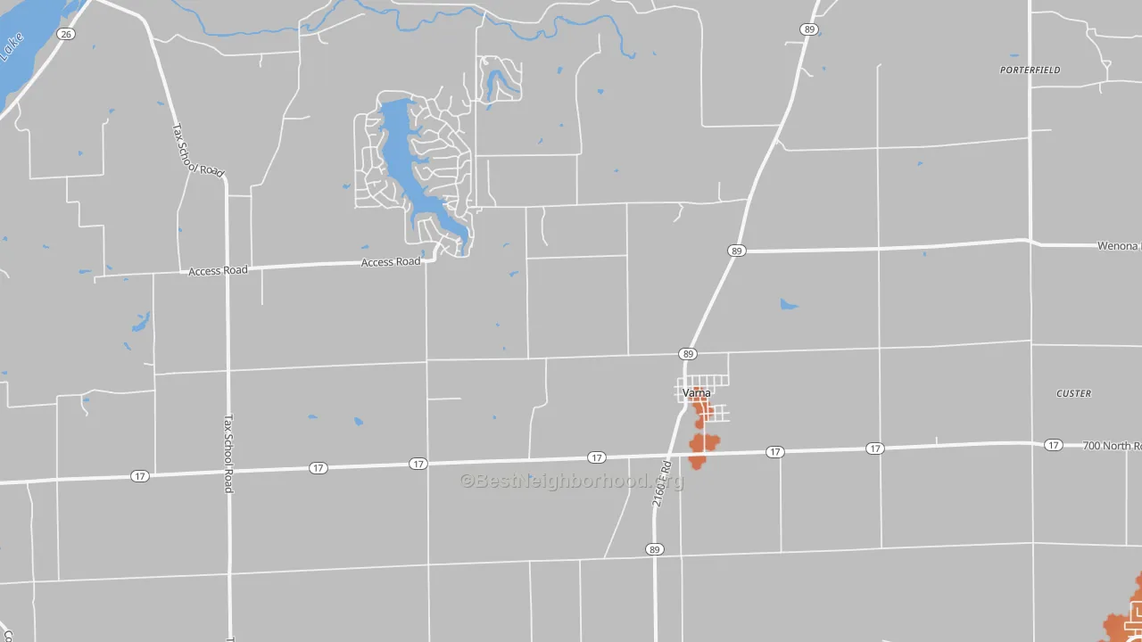 Bike Grade map of 61375, IL