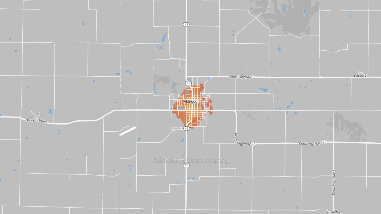Bike Grade map of 61410, IL