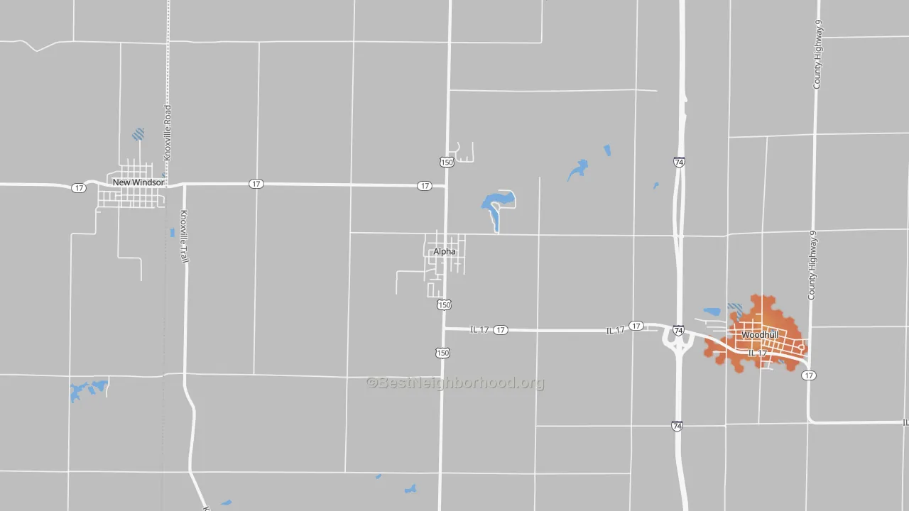 Bike Grade map of 61413, IL