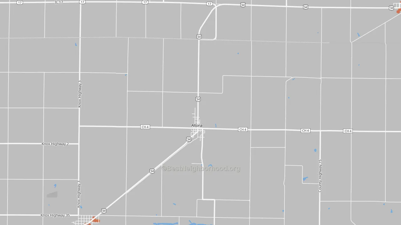 Bike Grade map of 61414, IL