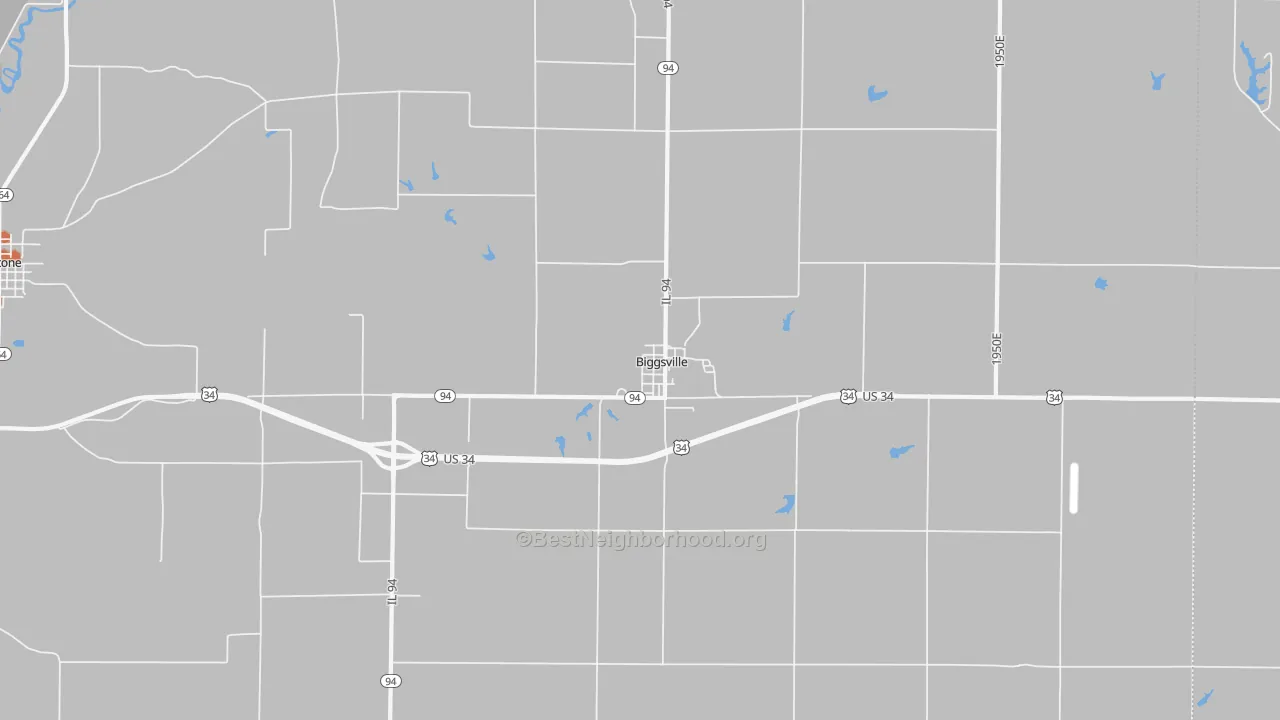 Bike Grade map of 61418, IL